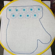 Процесс «Варежка для конфет.»