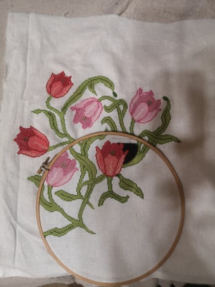 Этап процесса «Тюльпаны»