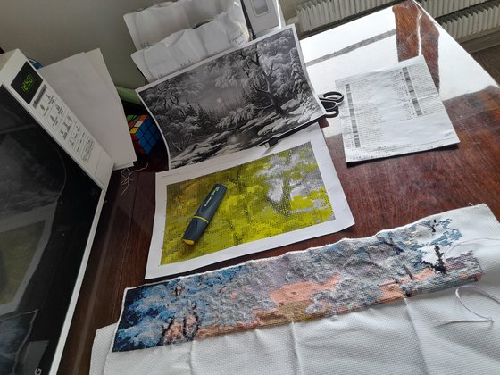 Этап процесса «Зимнее солнце»