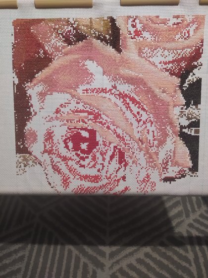 Этап процесса «Триптих розы»