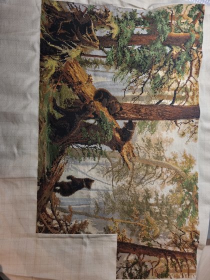 Этап процесса «Шишкин "Утро в сосновом лесу"»