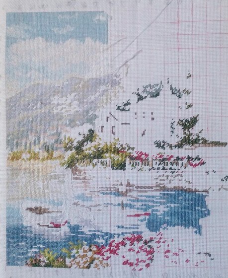 Этап процесса «Утро на побережье»