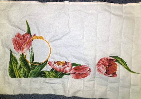 Этап процесса «Тюльпаны»