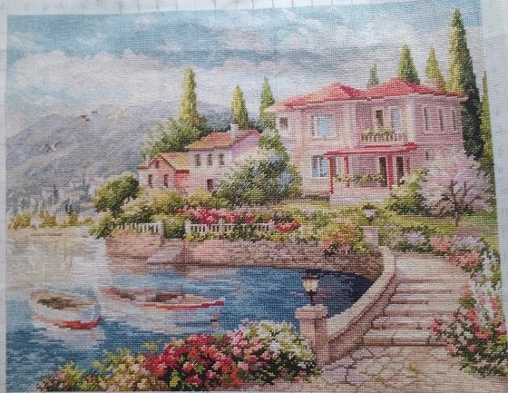 Этап процесса «Утро на побережье»