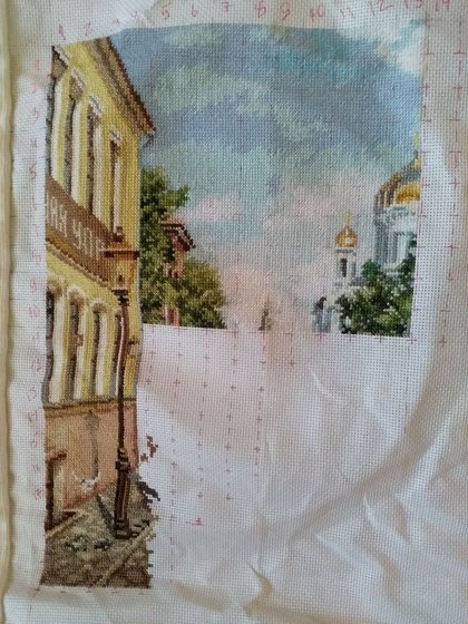 Этап процесса «Тройка,Храм Христа спасителя.»