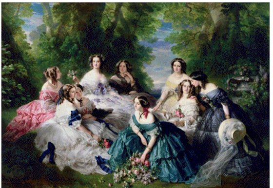 Этап процесса «"Імператриця Євгенія в оточенні фрейлін"»