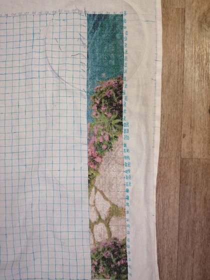 Этап процесса «Схема вышивки «Беседка в саду» (№1882448)»