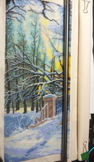 Этап процесса «В зимнем парке от Золотых ручек»