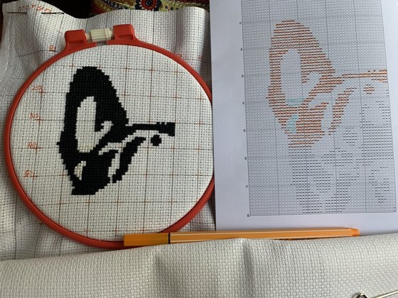 Этап процесса «Французский бульдог моно»