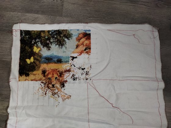 Этап процесса «Семья львов»