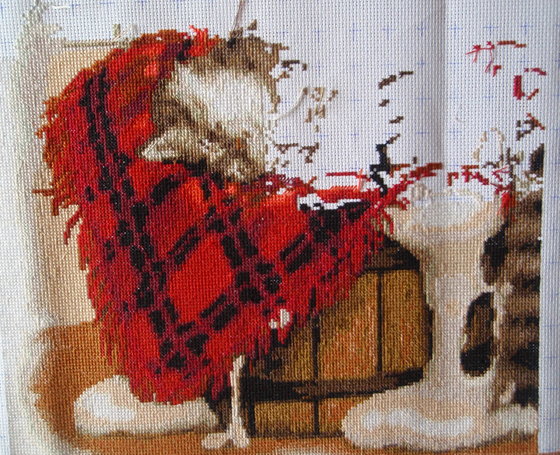 Этап процесса «Кот на кухне»