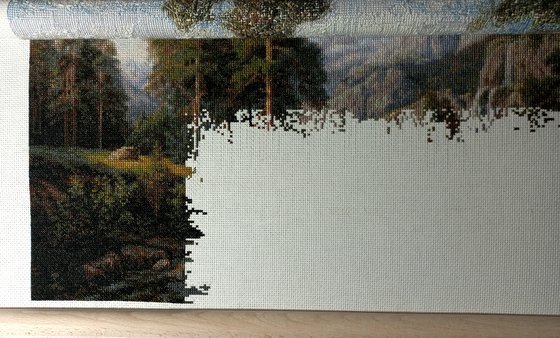 Этап процесса «Озеро вгорах»