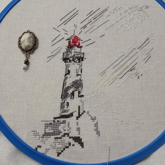 Этап процесса «Маяк (скетч)»