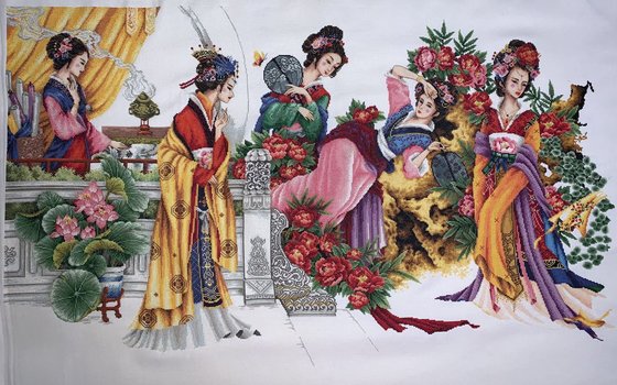 Этап процесса «Dome “12 японских красавиц»»