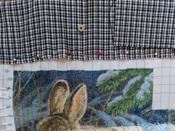 Этап процесса «ЗАЯЦ В ЗИМНЕМ ЛЕСУ»