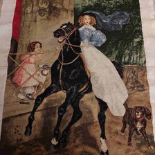 Процесс «Всадница по мотивам картины К.П. Брюллова»