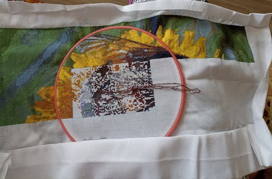 Этап процесса «Шмель на одуванчике»