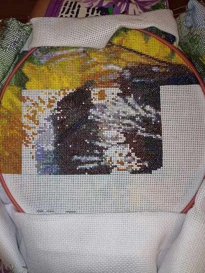 Этап процесса «Шмель на одуванчике»