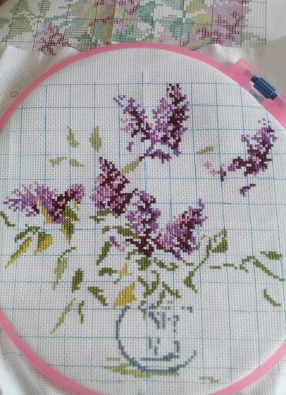 Этап процесса «Букетик сирени»