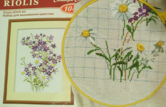 Этап процесса «Полевые цветы»