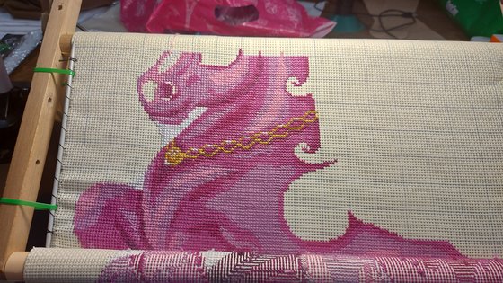 Этап процесса «Подушка Мой единорог»