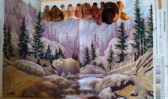 Этап процесса «Медведь в горах»