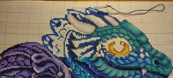 Этап процесса «Подушка Дракон»