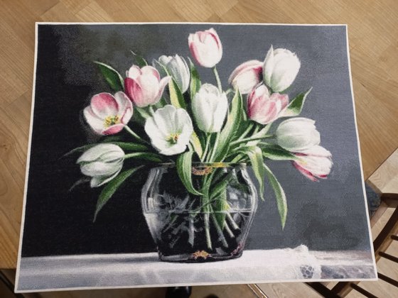 Этап процесса «Букет тюльпанов»