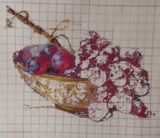 Этап процесса «Pictura cu struguri»