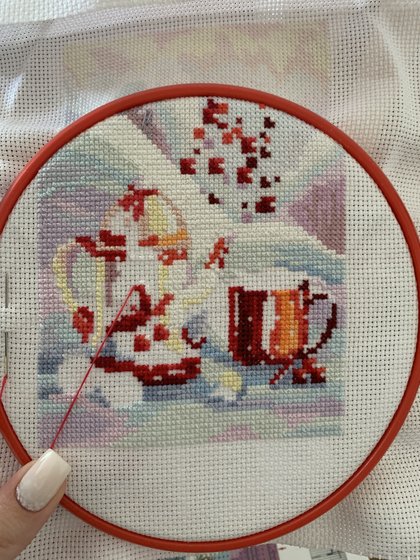 Этап процесса «Ягодный чай»