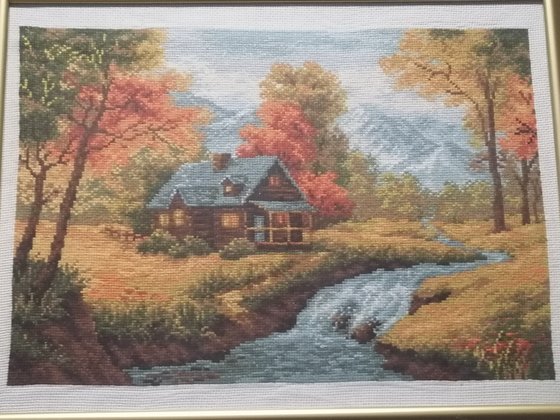 Этап процесса «"Осенний пейзаж"»