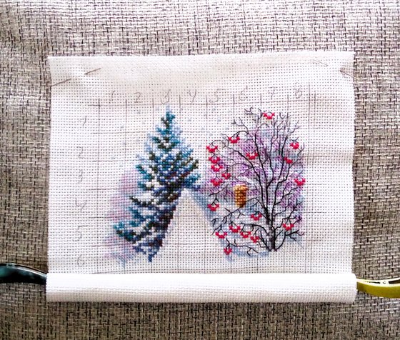 Этап процесса «Снегири»