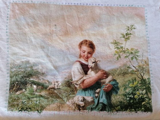 Этап процесса «Маленькая пастушка.»