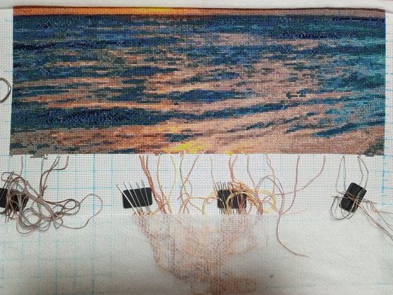 Этап процесса «Закат на море»