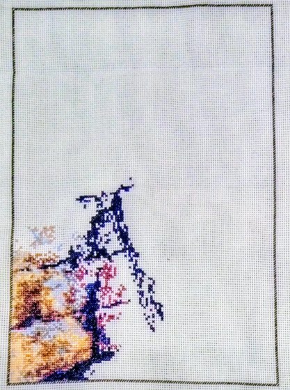 Этап процесса «Двое под зонтом»