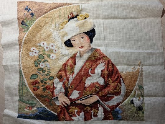 Этап процесса «Японская девушка»