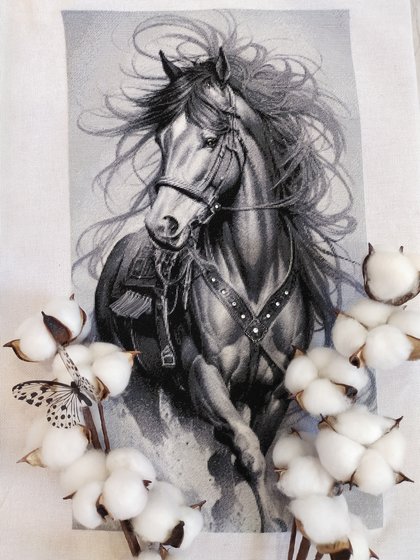 Этап процесса «Ветер в гриве.»