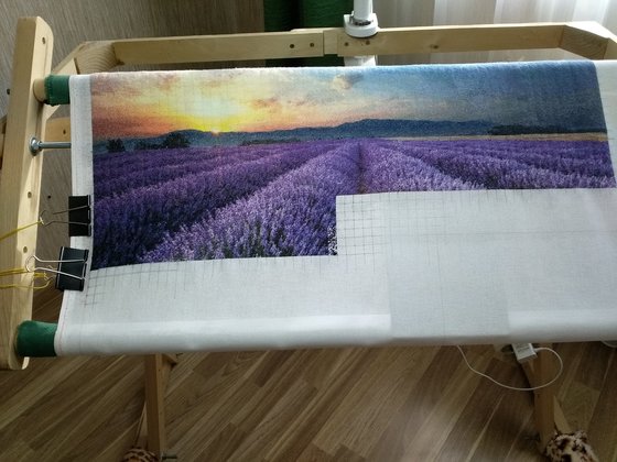 Этап процесса «Лавандовое поле.»