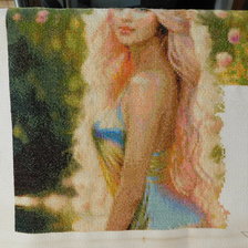 Процесс «Девушка на природе»