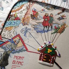 Процесс «Процесс вышивки Janlynn - Winter Sampler»