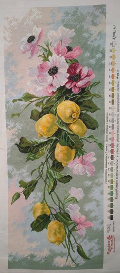 Этап процесса «ветка с лимонами»