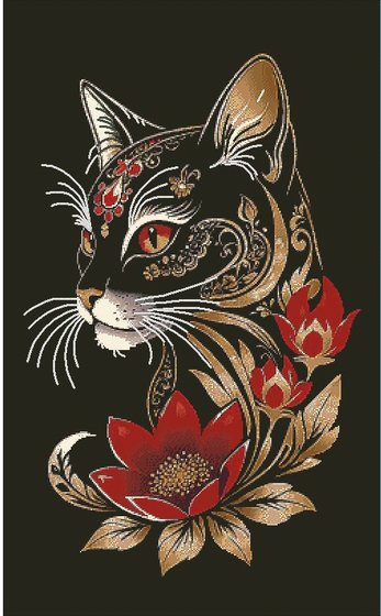 Этап процесса «Мистический кот»