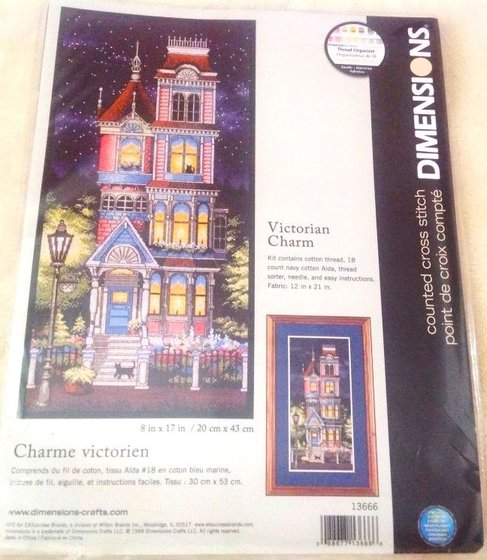 Этап процесса «Викторианский шарм арт. 13666 Dimensions 20x43 см»