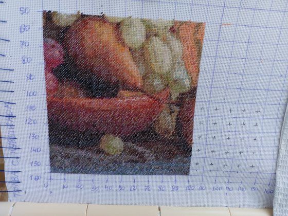 Этап процесса «ТЫКВЫ С СИНИМ КУВШИНОМ»