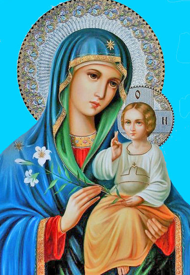 Этап процесса «Икона Неувядаемый Цвет.»