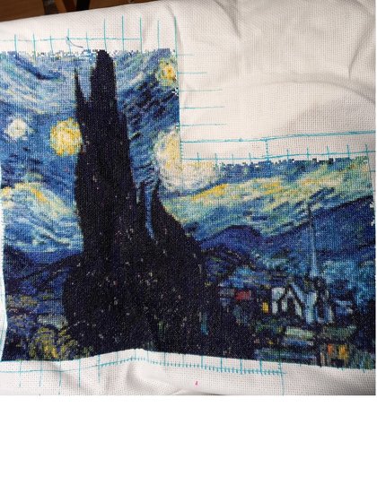 Этап процесса «Звёздная ночь»