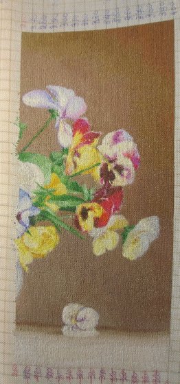 Этап процесса «Анютины глазки 400 х 319»