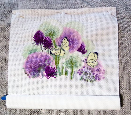 Этап процесса «Сиреневый лук»