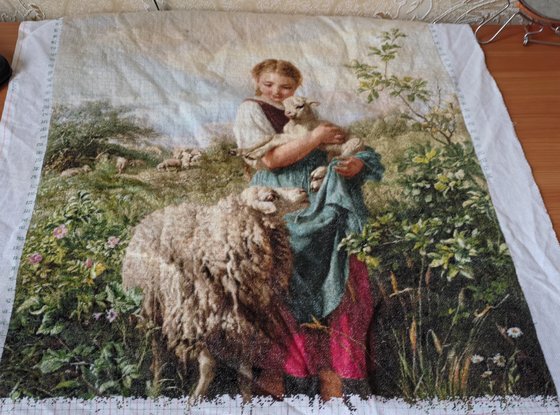 Этап процесса «Маленькая пастушка.»