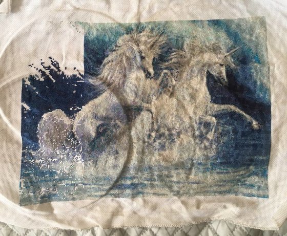 Этап процесса «Пара единорогов»